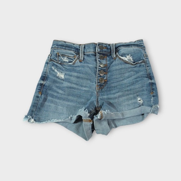 Mudd Pants - Women's MUDD High Rise Midi Shorts Size 0 Flex Stretch